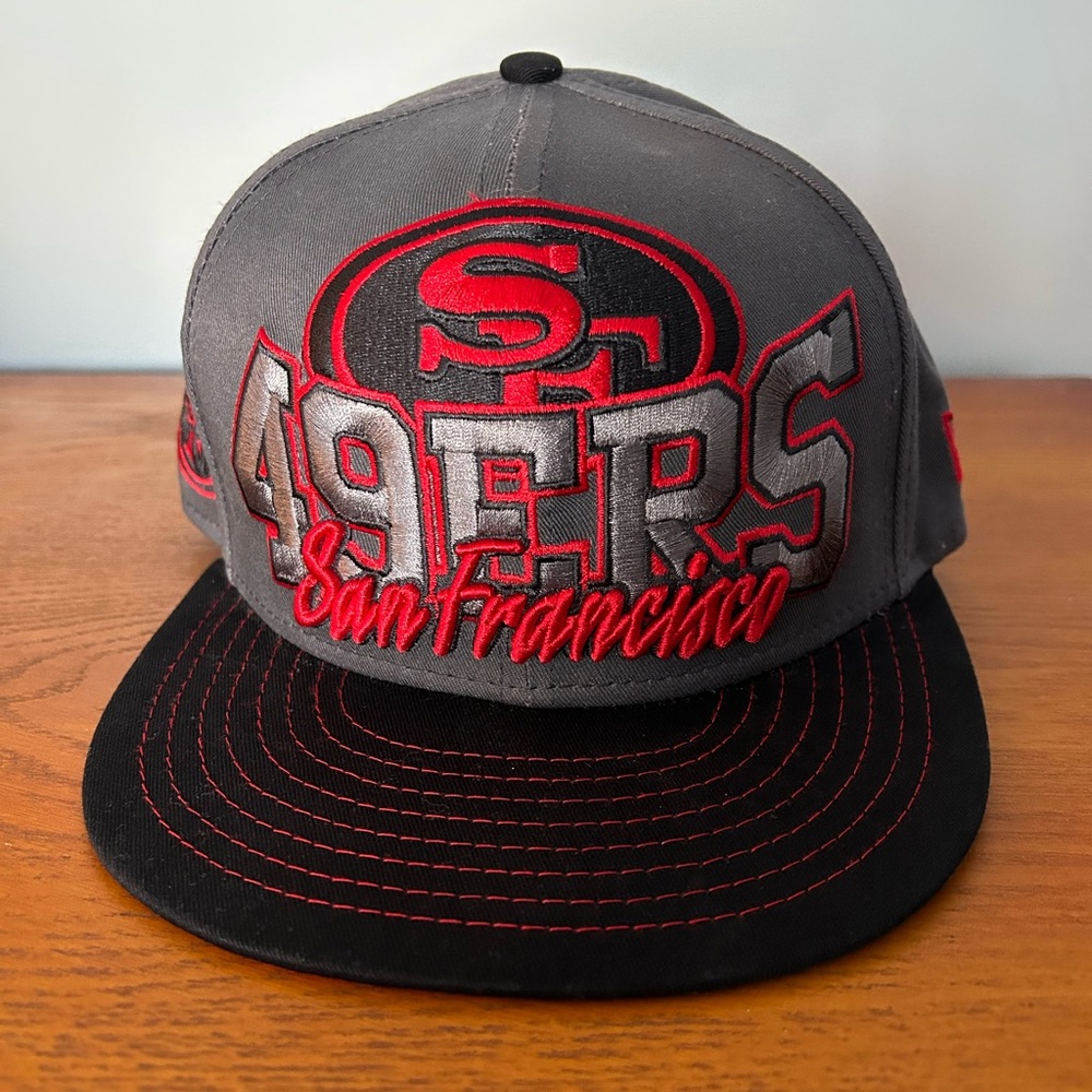 New Era San Francisco 49ers 9FIFTY Red, Black & Gray Snapback